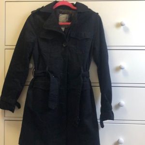 Black trench coat